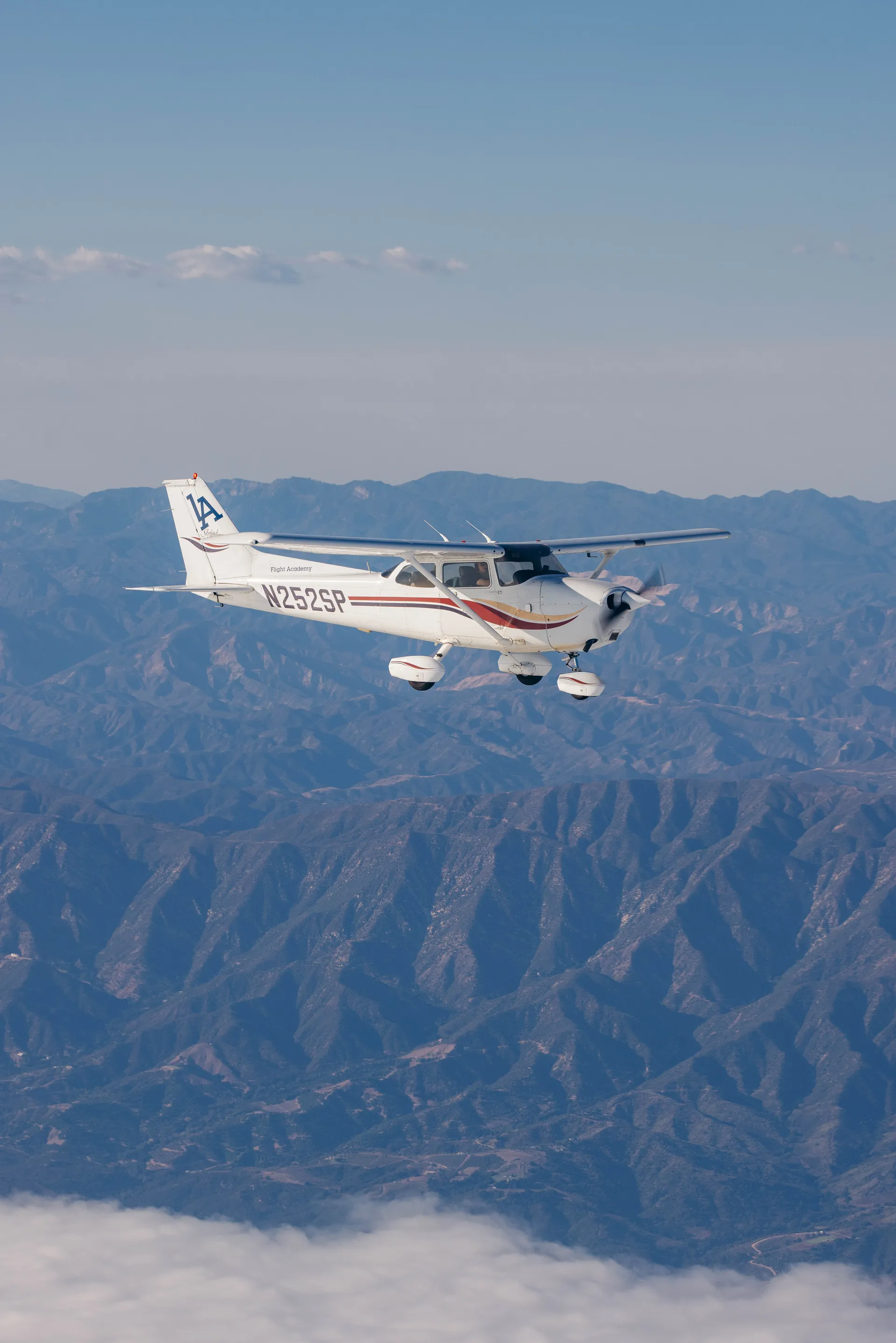 Pilot undergoing advanced flight training in a complex aircraft